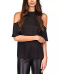 Michael Michael Kors Cold-Shoulder Cheetah-Print Top by Vanessa Jane