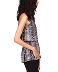 Michael Michael Kors One-Shoulder Snake-Print Tunic, Size XXS by Vanessa Jane