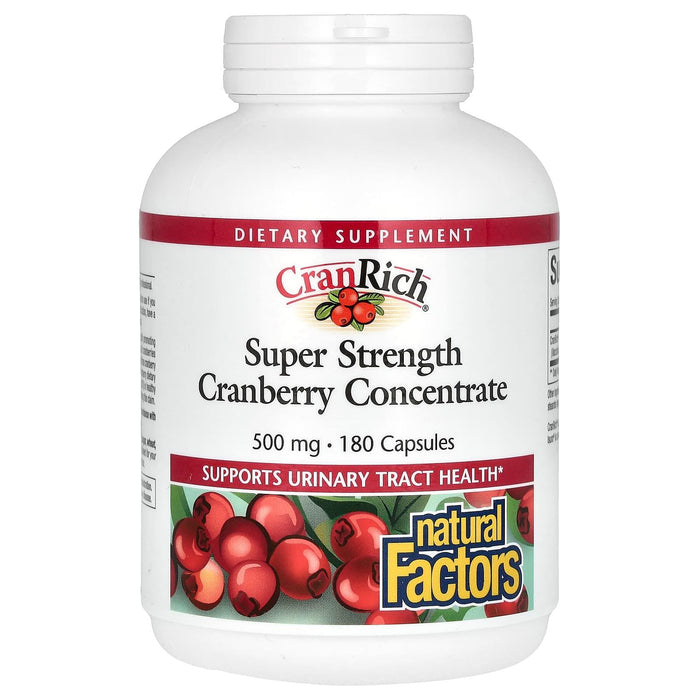 Natural Factors CranRich Super Strength Cranberry Concentrate 500 Mg Capsules by Pasteur Pharmacy