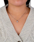 Giani Bernini Crystal and Cubic Zirconia Halo 18in Pendant Necklace by Vanessa Jane