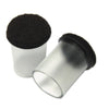 Master Caster Like New Solutions, Floor Savers, Round, 1.25" Diameter, Clear/Gray, 8/Pack