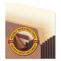 Smead Redrope TUFF Pocket Drop-Front File Pockets with Fully Lined Gussets, 5.25" Expansion, Legal Size, Redrope, 10/Box