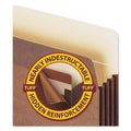 Smead Redrope TUFF Pocket Drop-Front File Pockets with Fully Lined Gussets, 3.5" Expansion, Legal Size, Redrope, 10/Box