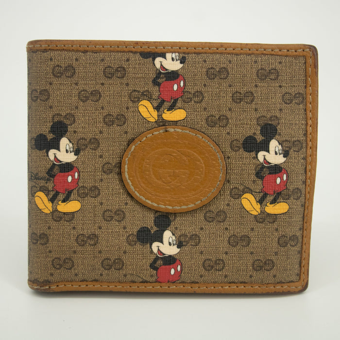 Gucci x Disney Brown Micro GG Bifold Wallet #1968 by Bolt Boutique