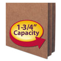 Smead Redrope Drop Front File Pockets, 1.75" Expansion, Legal Size, Redrope, 25/Box