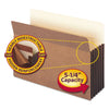 Smead Redrope TUFF Pocket Drop-Front File Pockets with Fully Lined Gussets, 5.25" Expansion, Legal Size, Redrope, 10/Box