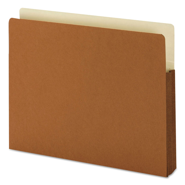 Smead Redrope Drop-Front File Pockets with Fully Lined Gussets, 1.75" Expansion, Letter Size, Redrope, 25/Box