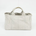 Prada Light Gray Canapa Denim 2WAY Tote Bag #1969 by Bolt Boutique