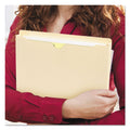 Smead 100% Recycled Top Tab File Jackets, Straight Tab, Letter Size, Manila, 50/Box