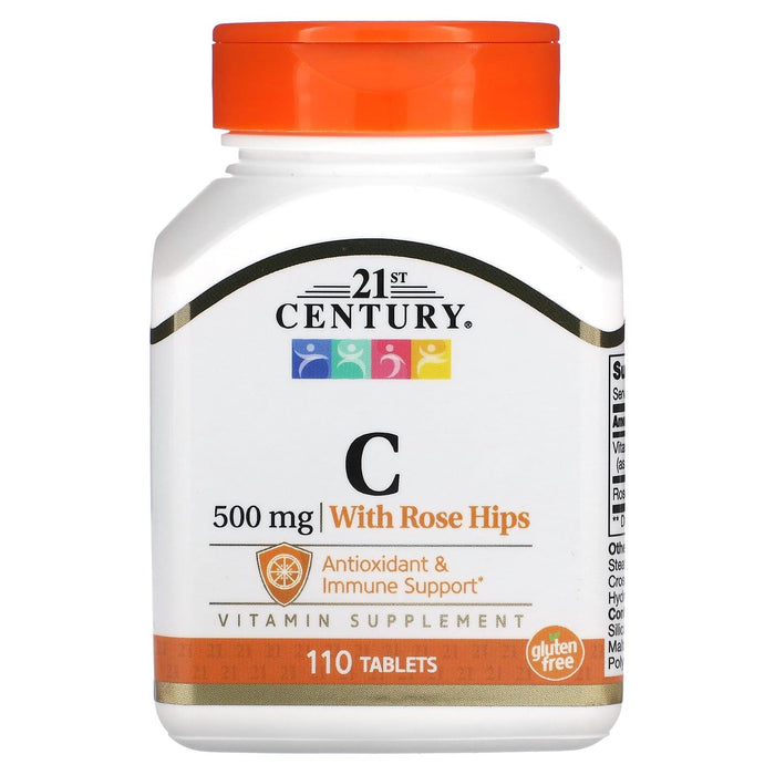 21st Century Vitamin C With Rose Hips 500 Mg Tablets by Pasteur Pharmacy