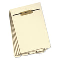 Smead Stackable Folder Dividers with Fasteners, 1/5-Cut End Tab, Letter Size, Manila, 50/Pack