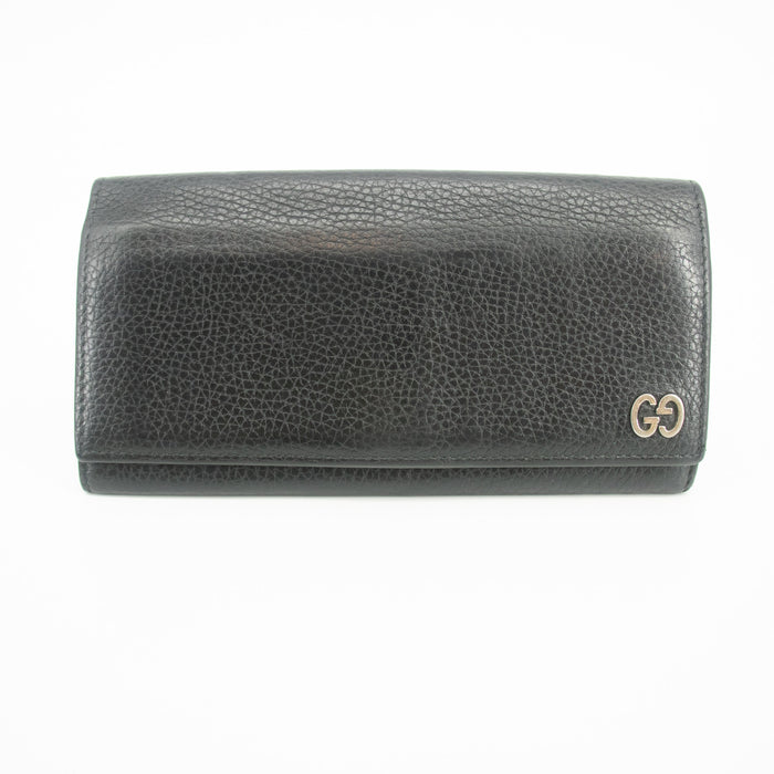 Gucci Black Leather Long Wallet #1970 by Bolt Boutique