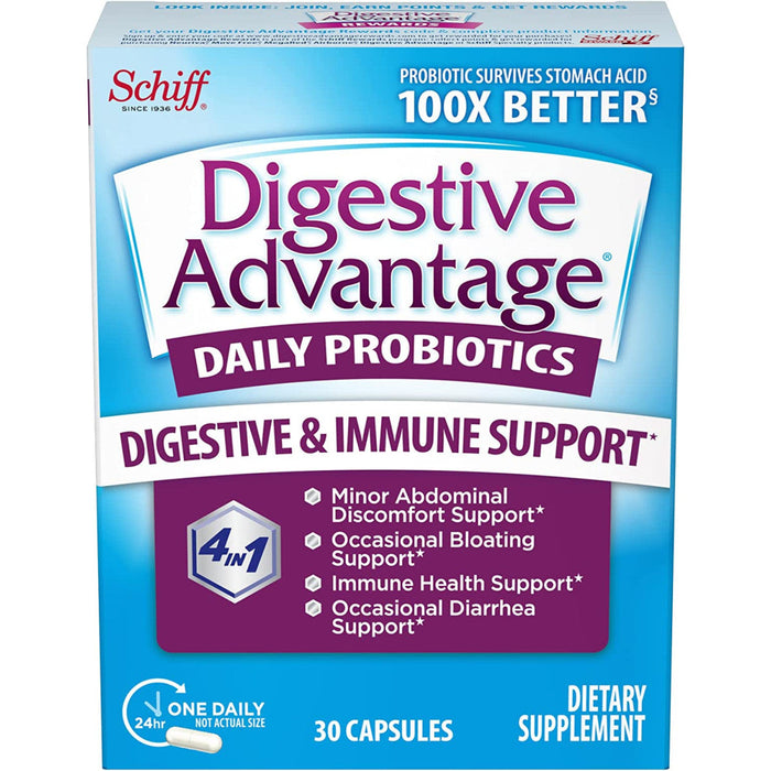 Digestive Advantage Daily Probiotic, 30 Capsules by Pasteur Pharmacy
