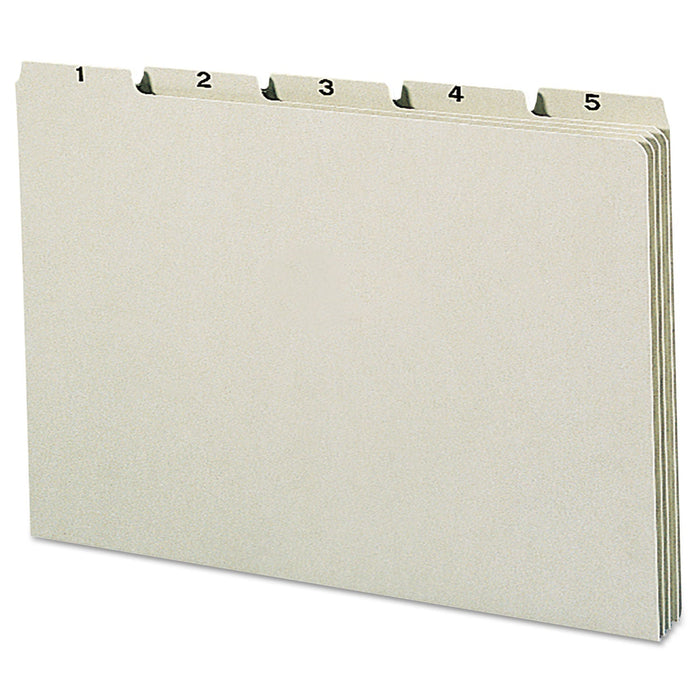 Smead 100% Recycled Daily Top Tab File Guide Set, 1/5-Cut Top Tab, 1 to 31, 8.5 x 14, Green, 31/Set