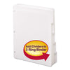 Smead Three-Ring Binder Index Divider, 5-Tab, 11 x 8.5, White, 20 Sets