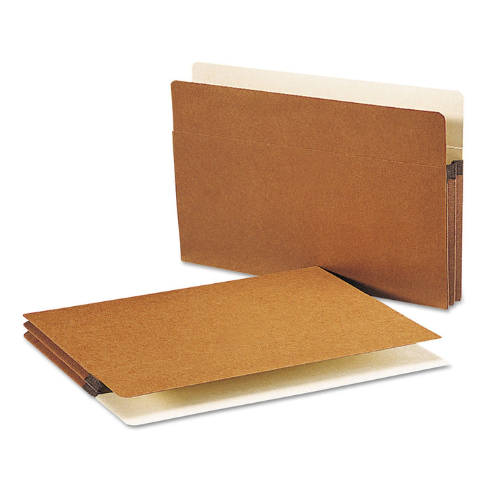 Smead Redrope Drop Front File Pockets, 1.75" Expansion, Legal Size, Redrope, 50/Box