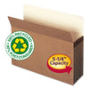 Smead Recycled Top Tab File Pockets, 5.25" Expansion, Letter Size, Redrope, 10/Box