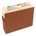 Smead Redrope Drop Front File Pockets, 3.5" Expansion, Letter Size, Redrope, 50/Box
