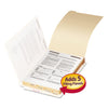 Smead Stackable Folder Dividers with Fasteners, 1/5-Cut End Tab, Legal Size, Manila, 50/Pack