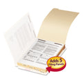 Smead Stackable Folder Dividers with Fasteners, 1/5-Cut End Tab, Legal Size, Manila, 50/Pack