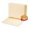 Smead Self-Adhesive Folder Dividers for Top/End Tab Folders, Prepunched for Fasteners, Letter Size, Manila, 100/Box