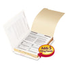 Smead Stackable Folder Dividers with Fasteners, 1/5-Cut End Tab, Letter Size, Manila, 50/Pack