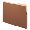 Smead Redrope Drop Front File Pockets with 2/5-Cut Guide Height Tabs, 1.75" Expansion, Letter Size, Redrope, 25/Box