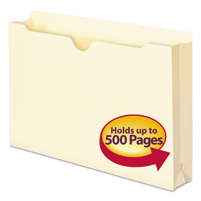 Smead Manila File Jackets, 1-Ply Straight Tab, Legal Size, Manila, 50/Box