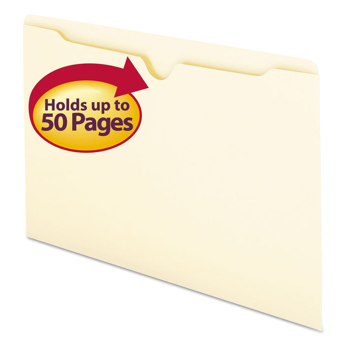 Smead Manila File Jackets, 1-Ply Straight Tab, Legal Size, Manila, 100/Box