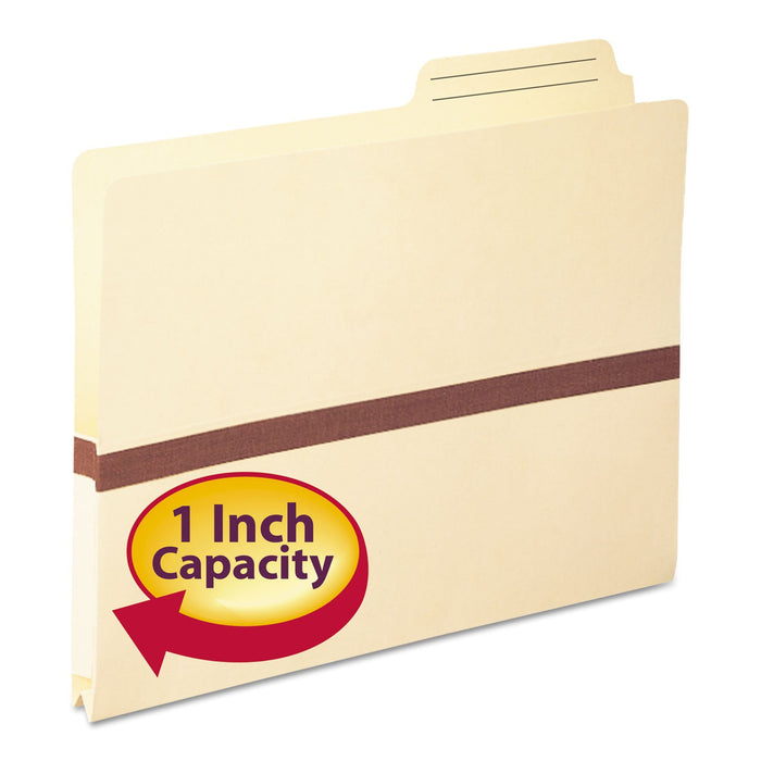 Smead Manila File Pockets, 1" Expansion, Letter Size, Manila