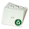 Smead Alphabetic Top Tab Indexed File Guide Set, 1/5-Cut Top Tab, A to Z, 8.5 x 11, Green, 25/Set