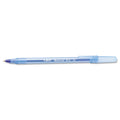 BIC Round Stic Xtra Life Ballpoint Pen Value Pack, Stick, Medium 1 mm, Blue Ink, Translucent Blue Barrel, 60/Box