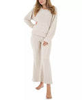 Rewash Womens Beige Textured Pocketed Long Sleeve Crew Neck Top, Size Medium by Vanessa Jane