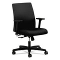 HON Ignition Series Fabric Low-Back Task Chair, Supports Up to 300 lb, 17" to 21.5" Seat Height, Black