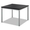 HON Occasional Corner Table, Square, 24w x 24d x 17.63h, Black
