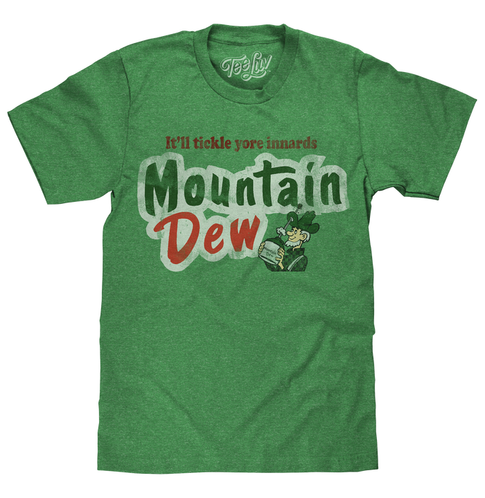 Mt. Dew It'll Tickle Your Innards T-Shirt - Green by Tee Luv
