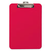Mobile OPS Unbreakable Recycled Clipboard, 0.25" Clip Capacity, Holds 8.5 x 11 Sheets, Red