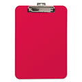 Mobile OPS Unbreakable Recycled Clipboard, 0.25" Clip Capacity, Holds 8.5 x 11 Sheets, Red