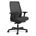HON Endorse Mesh Mid-Back Work Chair, Supports Up to 300 lb, 17.5" to 21.75" Seat Height, Black