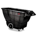 Rubbermaid Structural Foam Tilt Truck, Rectangular, 2,100 lb Capacity, Black