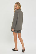 High Waisted Shorts - Dark Mink by Boutique 23