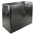 Artistic Urban Collection Punched Metal Desktop File, 1 Section, Letter to Legal Size Files, 13" x 5.75" x 10.75", Black