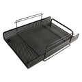 Artistic Urban Collection Punched Metal Letter Tray, 1 Section, Letter Size Files, 10" x 13.75" x 3.5", Black