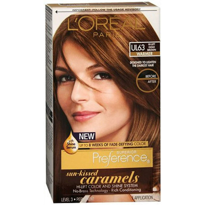 L'Oreal Paris Superior Preference UL63 Hi-Lift Gold Brown - Permanent Hair Color Kit, 1 Count by Pasteur Pharmacy