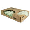 Heritage Biotuf Compostable Can Liners, 32 gal, 1 mil, 34" x 48", Green, 100/Carton
