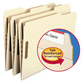 Smead Top Tab Fastener Folders, 1/3-Cut Tabs: Assorted, 2 Fasteners, Letter Size, 11-pt Manila Exterior, 50/Box