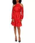Michael Michael Kors Printed Cold-Shoulder Dress by Vanessa Jane