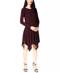 Michael Michael Kors Printed Handkerchief-Hem Dress by Vanessa Jane