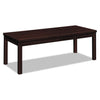 HON Laminate Occasional Table, Rectangular, 48w x 20d x 16h, Mahogany
