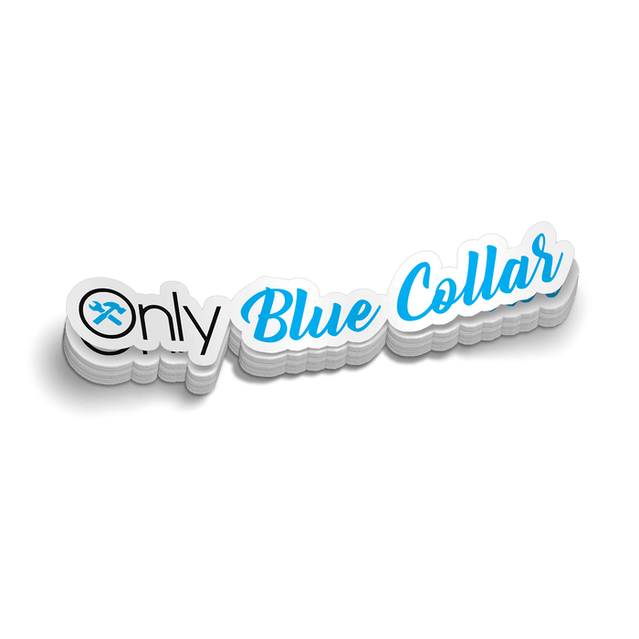 Only Blue Collar - Hard Hat Decal by Armed American Supply